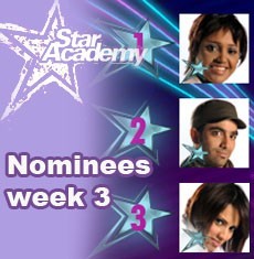 Week 3 Nominees of Star Academy Six