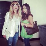 Nawal El Zoghby Photo with her daughter Tia Dib