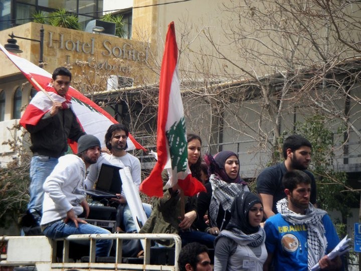 Pro Secular Lebanon Protests March 2011