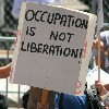 Occupation is not Liberation Sign