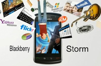 BlackBerry Storm touchscreen mobile